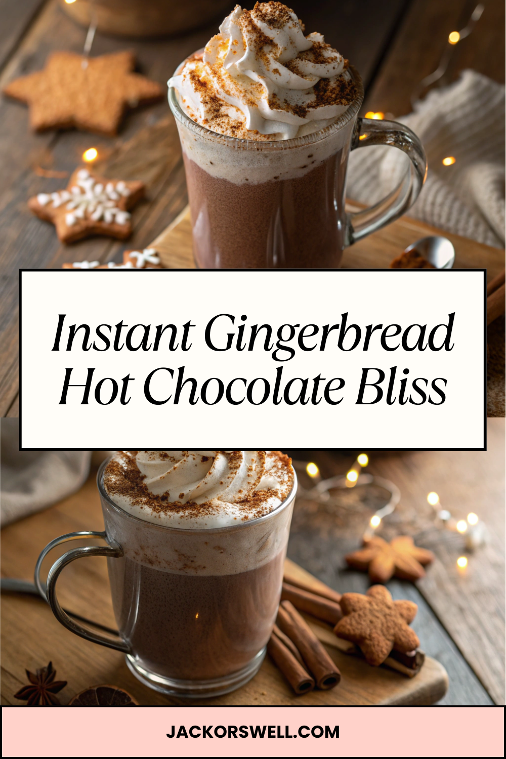 Instant Gingerbread Hot Chocolate Bliss