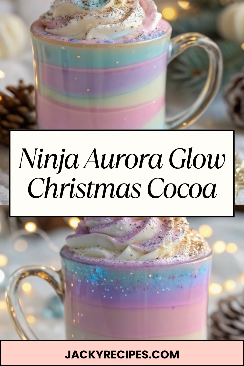Aurora Glow Christmas Cocoa – Magical, Creamy & Shimmering With Winter Wonder