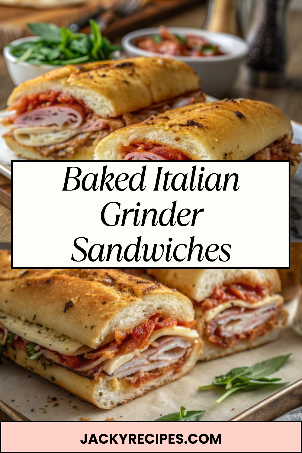 Baked Italian Grinder Sandwiches – Melty, Savory & Oven-Baked Deli-Style Comfort