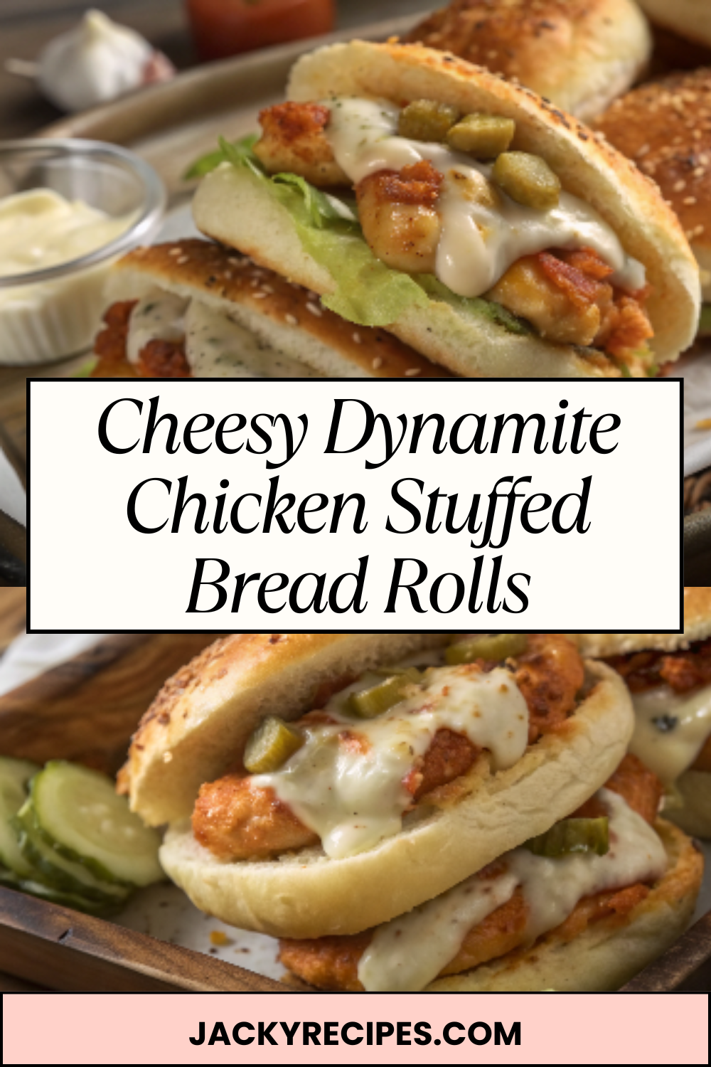 Cheesy Dynamite Chicken Stuffed Bread Rolls – Soft, Golden & Filled With Spicy Creamy Goodness