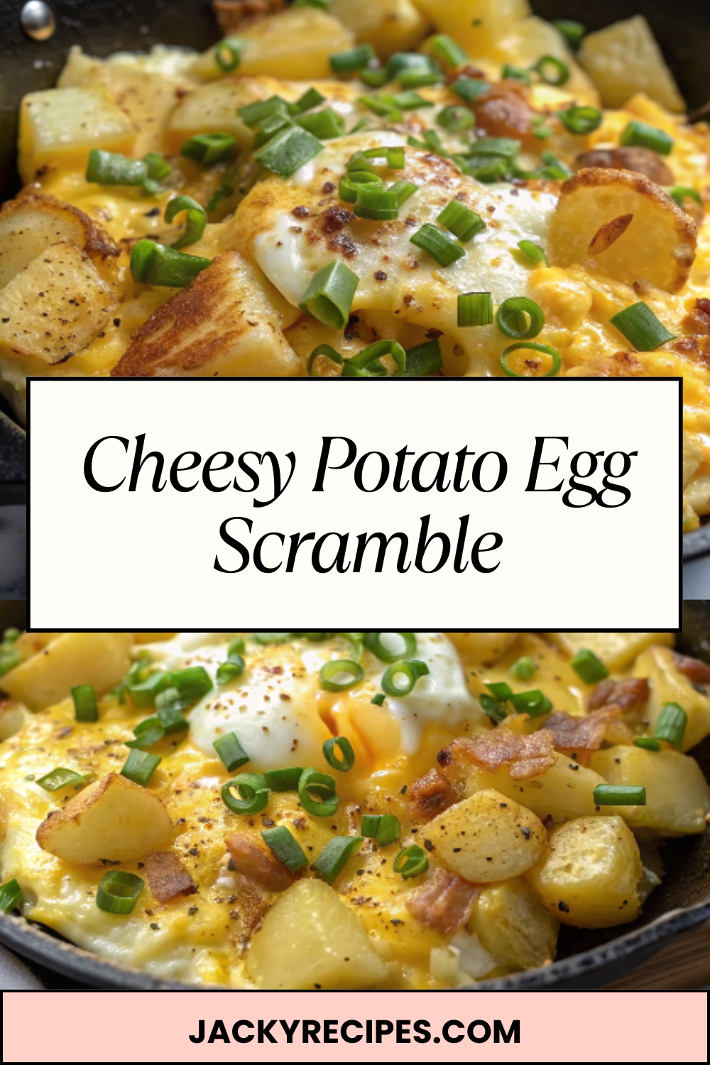 Cheesy Potato Egg Scramble – Creamy, Hearty & Loaded With Golden Breakfast Goodness