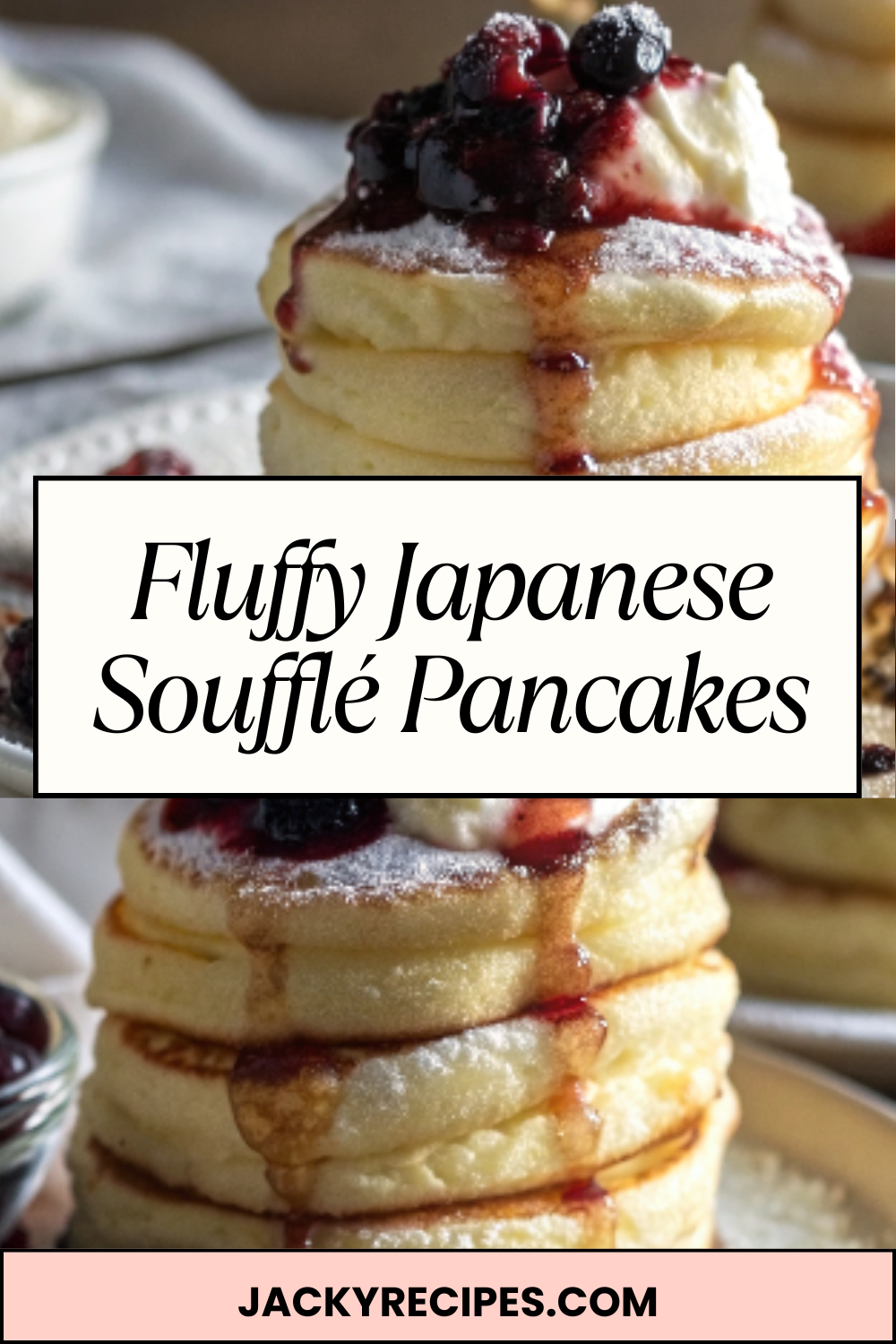 Fluffy Japanese Soufflé Pancakes – Soft, Cloud-Like & Melt-in-Your-Mouth Perfection