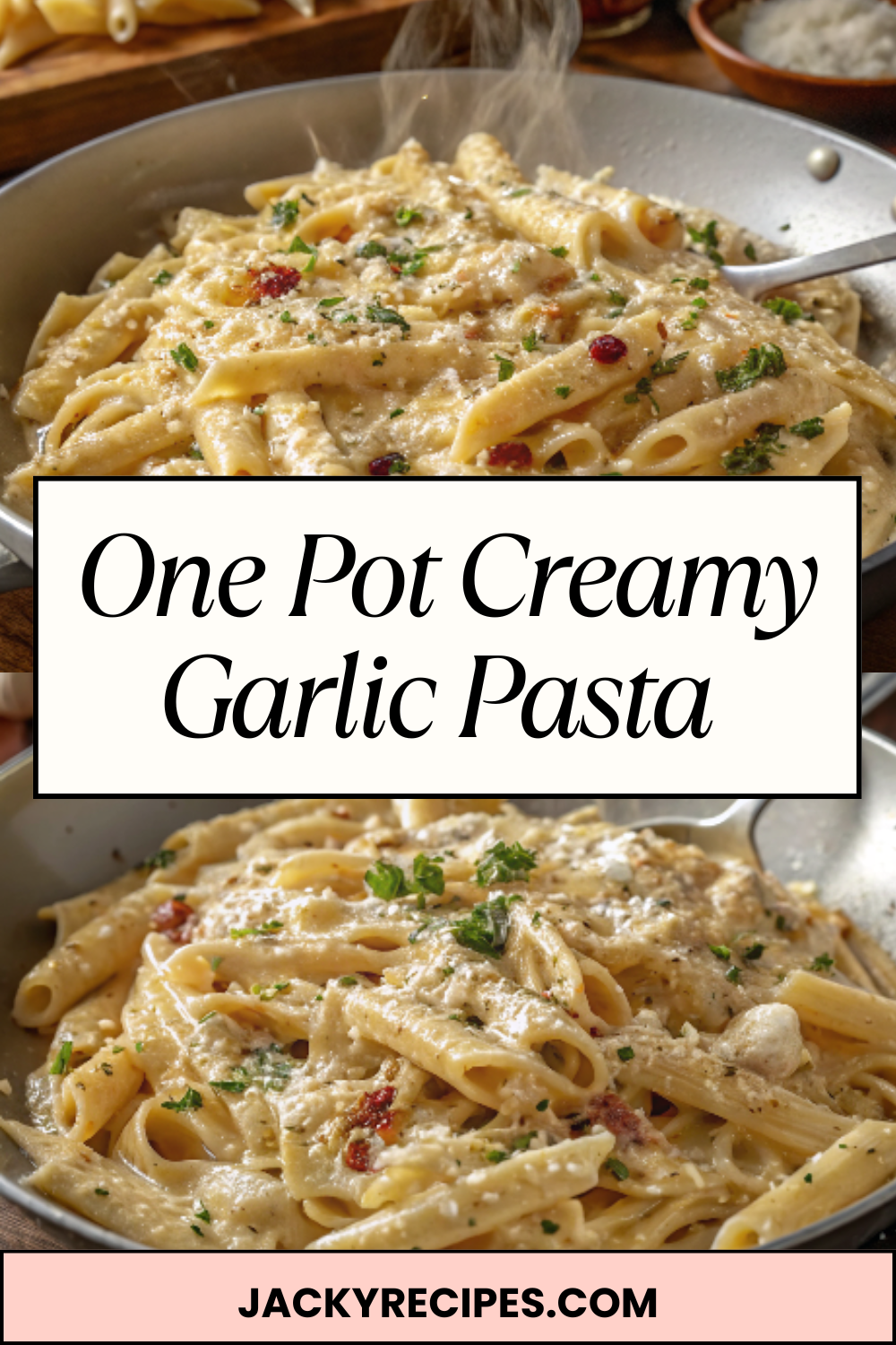 One Pot Creamy Garlic Pasta – Ultra-Comforting, Silky & Weeknight-Easy