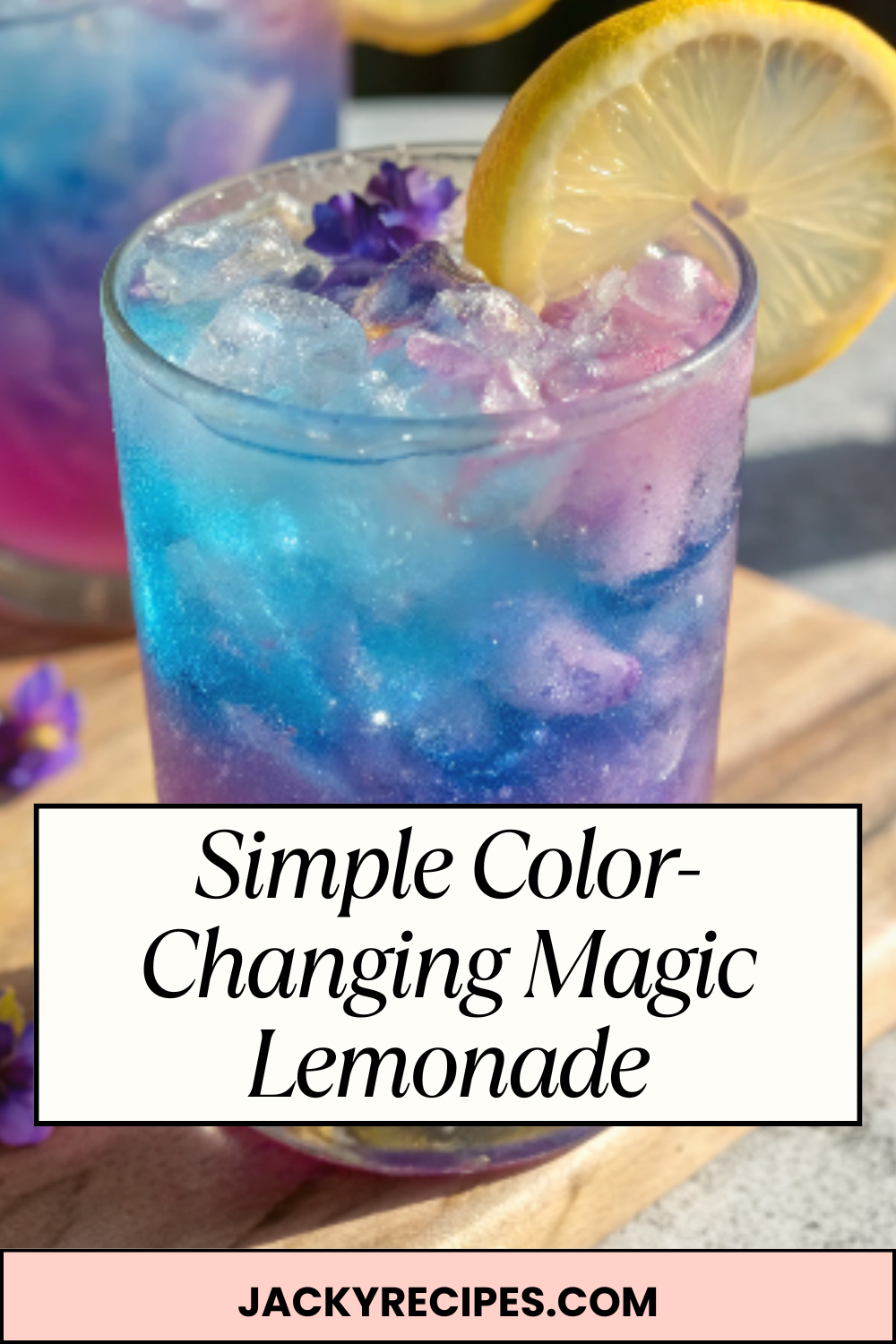 Simple Color-Changing Magic Lemonade – Bright Blue to Pink, Refreshing & Totally Mesmerizing