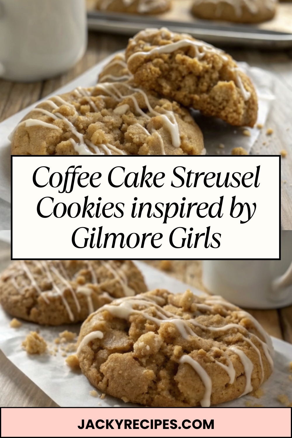 Coffee Cake Streusel Cookies inspired by Gilmore Girls