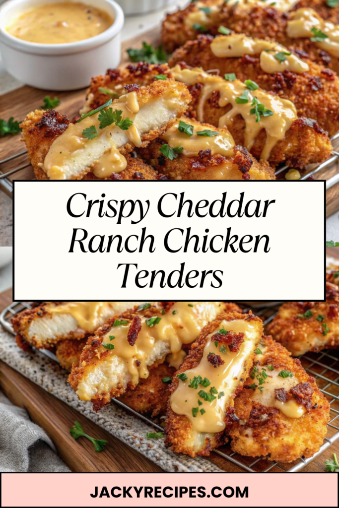 Crunchy Cheddar Ranch Crispy Cheddar Ranch Chicken Tenders - jacky's recipes