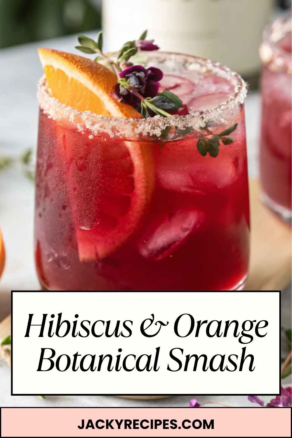 Hibiscus & Orange Botanical Smash – Vibrant, Citrusy & Elegantly Alcohol-Free