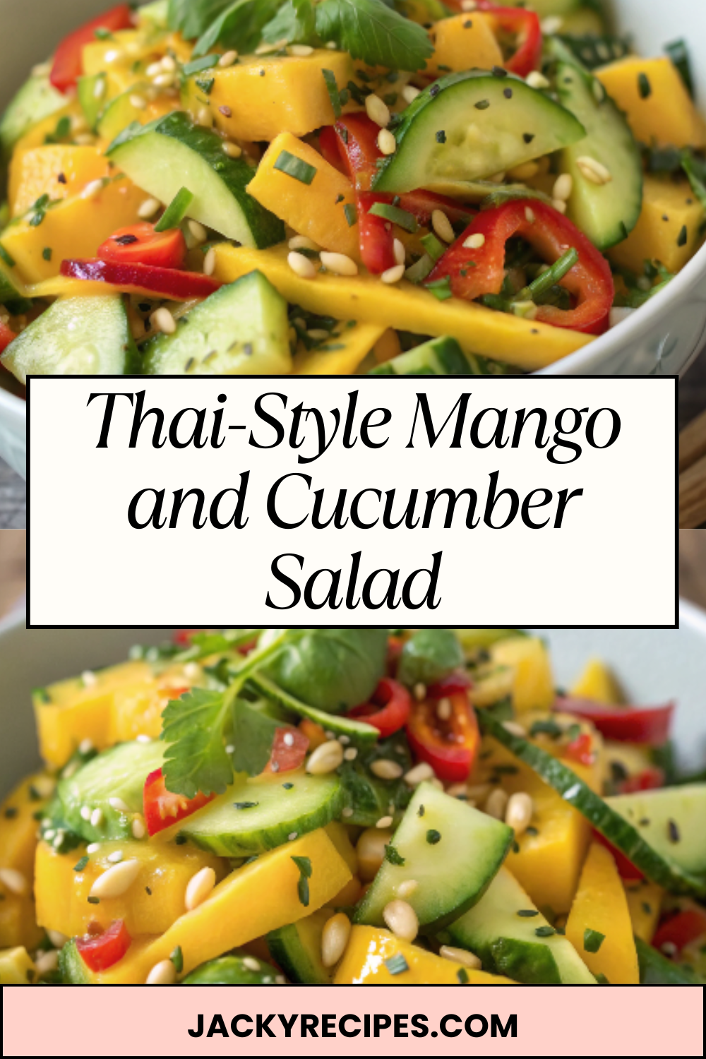 Thai-Style Mango and Cucumber Salad with Lime-Chili Dressing