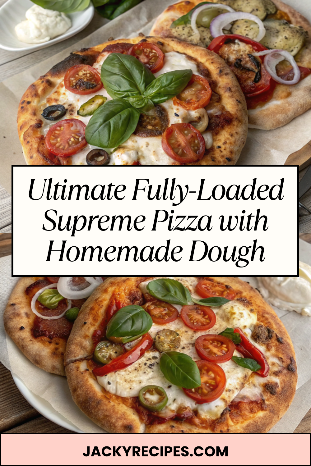 Ultimate Fully-Loaded Supreme Pizza with Homemade Dough